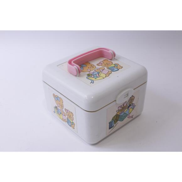 Sew-N-Fun, Japanese Sewing Box with Cute Teddy Bears, 80s Sanrio Style, Plastic, - Picture 1 of 5